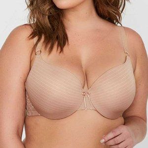 Tan color Ashley Graham Bra